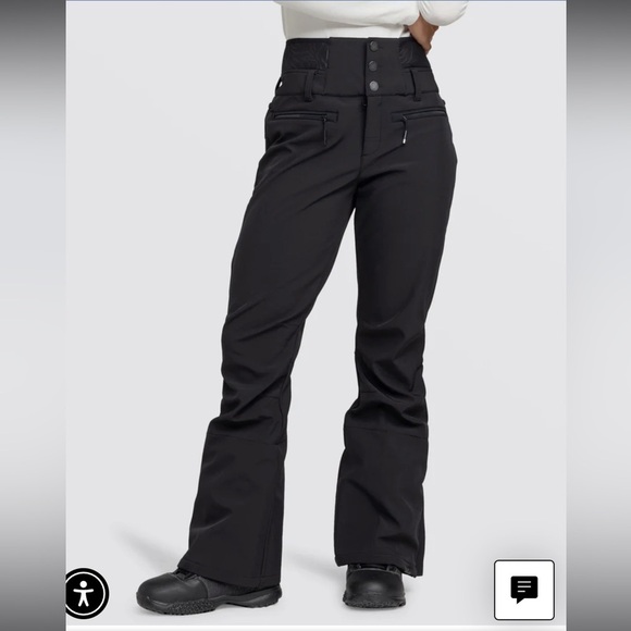 Roxy black rising high snow pants NWT XS - Picture 1 of 15
